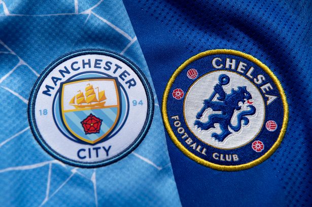 Chelsea and Manchester City badges